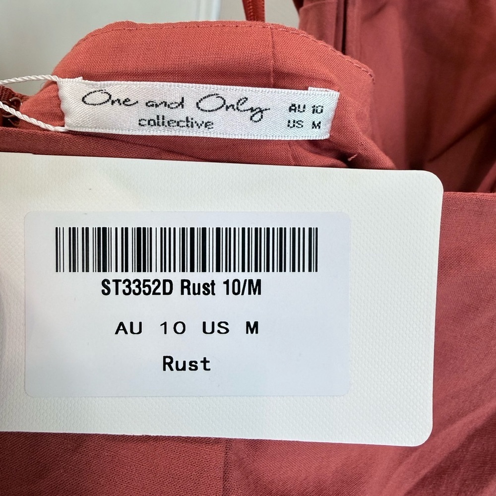 NWT - Strappy Midi Dress in Rust - Size Medium - Picture 11 of 11